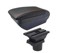 SPAMFAFGHQ Para VW UP Caja De Reposabrazos Para S&koda Para Citigo Para VW UP Para Seat Mii Caja De Reposabrazos Auto Consola Caja De Almacenamiento(F línea roja Sin USB)
