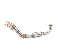 SPAMFAFGHQ Para Y&amaha NVX Para AEROX NVX155 Para AEROX155 2016 2017 2018 2019 2020 2021 Tubo De Escape Para Motocicleta De 51 Mm Colector De Acero Inoxidable(Plata)
