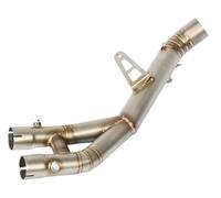 SPAMFAFGHQ Para Y&amaha YZF-R1 R1 R1M MT10 2015-2020 Silenciador De Escape Para Motocicleta Tubo De Conexión Central Piezas Deslizantes