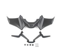 SPAMFAFGHQ para Yamaha MT 07 2021 2022 2023 Accesorios De Moto Negro Spoiler Delantero Aerodinámico Kit De Alerón(Fibra de Carbono)