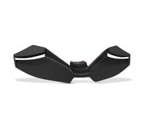 SPAMFAFGHQ para Yamaha MT-09 MT09 SP 2024 2025 Motocicleta Carbono Carga Aerodinámica Naked Spoilers Delanteros Winglet Alerón Aerodinámico Kit Spoiler Delantero(Negro)