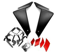 SPAMFAFGHQ para Yamaha MT09 MT 09 MT-09 SP 2021-2023 Motocicleta Deportiva Downforce Naked Spoilers Laterales ala Aerodinámica Deflector Cubre Chasis(Matt Black-Red)