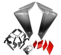 SPAMFAFGHQ para Yamaha MT09 MT 09 MT-09 SP 2021-2023 Motocicleta Deportiva Downforce Naked Spoilers Laterales ala Aerodinámica Deflector Cubre Chasis(Carbon Look-Red)