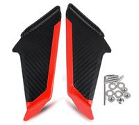 SPAMFAFGHQ para Yamaha YZF-R1 R6 R7 R15 R25 R3 R125 Carenado Delantero Aletines aerodinámicos Spoilers Laterales ala dinámica Decorativa(Rojo)