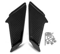 SPAMFAFGHQ para Yamaha YZF-R1 R6 R7 R15 R25 R3 R125 Carenado Delantero Aletines aerodinámicos Spoilers Laterales ala dinámica Decorativa(Negro)