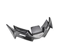 SPAMFAFGHQ para Yamaha YZF R15 V4 R15M 2021 2022 2023 Motocicleta Winglet Carenado Delantero Protector ala Cubierta Decoración Accesorios Winglets(Carbón)