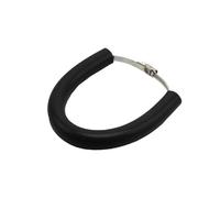 SPAMFAFGHQ Protector De Escape Redondo Universal Para Motocicleta De 100-160 Mm Con Anillos De Fijación De Silicona(NEGRO)