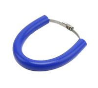 SPAMFAFGHQ Protector De Escape Redondo Universal Para Motocicleta De 100-160 Mm Con Anillos De Fijación De Silicona(Azul)