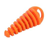 SPAMFAFGHQ Protector De Tubo De Escape Para Motocicleta Motocross Tapón De Purga De Aire De Goma Silenciador De Tapón De Lavado(Naranja)