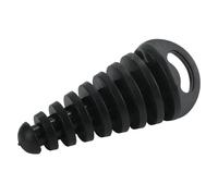 SPAMFAFGHQ Protector De Tubo De Escape Para Motocicleta Motocross Tapón De Purga De Aire De Goma Silenciador De Tapón De Lavado(NEGRO)