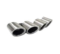 SPAMFAFGHQ Punta De Escape Cuádruple Para Panamera 971 972 2017 2018 2019 2020+ Silenciador Sistema Boquilla(Silver A)