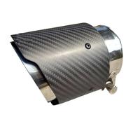 SPAMFAFGHQ Punta De Escape Decorativa De Fibra De Carbono Mate Para Mazda CX-5 CX-4 CX-3 Para Axela Para ATENZA(Plata)