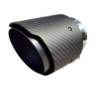 SPAMFAFGHQ Punta De Escape Decorativa De Fibra De Carbono Mate Para Mazda CX-5 CX-4 CX-3 Para Axela Para ATENZA(NEGRO)