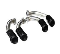 SPAMFAFGHQ Punta De Escape Para Porsche Para Cayenne S 2.9T 2018 2019 2020 2021 2022 2023 2024 Diseño Cuádruple Silenciador De Acero Inoxidable(1 valve model)