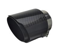 SPAMFAFGHQ Puntas De Escape De Carbono Para Mazda Para Axela CX-5 CX-4 CX-3 Silenciador Boquilla Decorativa Modificada.(Glossy Black)