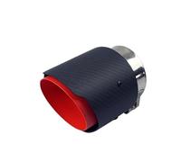 SPAMFAFGHQ Puntas De Escape De Carbono Para Mazda Para Axela CX-5 CX-4 CX-3 Silenciador Boquilla Decorativa Modificada.(ROJO)