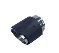 SPAMFAFGHQ Puntas De Escape De Carbono Para Mazda Para Axela CX-5 CX-4 CX-3 Silenciador Boquilla Decorativa Modificada.(Plata)