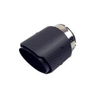 SPAMFAFGHQ Puntas De Escape De Carbono Para Mazda Para Axela CX-5 CX-4 CX-3 Silenciador Boquilla Decorativa Modificada.(NEGRO)