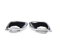 SPAMFAFGHQ Puntas De Escape Negras Cuadradas De Acero Inoxidable Para X5 G05 X6 G06 X7 G07 2020+ Sport(Style A Silver)