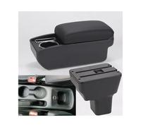 SPAMFAFGHQ Reposabrazos Actualización Interior Caja Almacenamiento Accesorios Auto Para N&issan Para Kicks 2016 2017 2018 2019 2020 2021-2024(C2 Línea negra SIN USB)