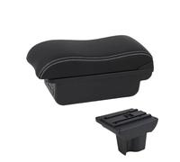SPAMFAFGHQ Reposabrazos Auto Para Perodua Para Aruz Consola Central Interior Caja Almacenamiento Reposabrazos Accesorios Auto(B3 Negro blanco 3USB)