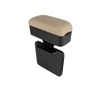 SPAMFAFGHQ Reposabrazos Auto Universal Organizador De Reposabrazos Auto Cargador Inalámbrico Contenedor De Almacenamiento Soporte Marco Accesorios(Beige)