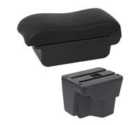 SPAMFAFGHQ Reposabrazos Central Auto Para Kia Rio 3 2011-2016 Caja Interior Repuestos Auto Descansabrazos Piel Consola Central Almacenamiento USB(C2 Línea Negra)