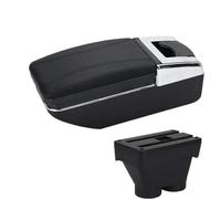 SPAMFAFGHQ Reposabrazos Central Para Peugeot 208 2012 2013 2014 2015 2016 2017 2018 Caja Almacenamiento Reposabrazos Central(A2 línea negra Sin USB)