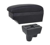 SPAMFAFGHQ Reposabrazos Central Para R&enault Para Duster Para Dacia Para Duster 2019-2023 Compartimento De Almacenamiento Con Doble Capa Y USB(Línea Roja E1)