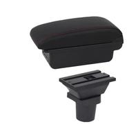 SPAMFAFGHQ Reposabrazos Central Para Toyota Para Yaris Para Vitz 5 Puertas Hatchback 1998-2007 2008 2009 2010 2011 Reposabrazos Auto(B1 línea roja 3USB)