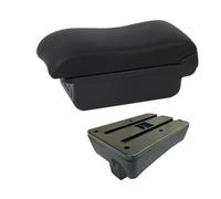 SPAMFAFGHQ Reposabrazos De Auto Para Peugeot 307 Caja De Reposabrazos Para Peugeot 307 CC Convertible Caja De Almacenamiento(B2 línea negra 3USB)