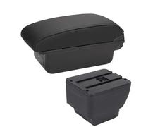 SPAMFAFGHQ Reposabrazos Para MAZDA 2 Caja De Reposabrazos Para MAZDA 2 Para Demio Piezas De Reequipamiento, Caja De Reposabrazos Central(C2 Línea negra SIN USB)