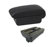 SPAMFAFGHQ Reposabrazos Para Peugeot 307 I 2001 2002 2003 2004 2005 2006 2007 2008 Caja De Almacenamiento Detalles Interiores Piezas Modificadas(B3 Negro blanco 3USB)