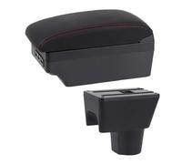 SPAMFAFGHQ Reposabrazos Para R&enault Para Dacia Para Duster 2 2010-2019 2011 2012-2018 Reposabrazos Consola Almacenamiento Accesorios USB(D1 Black Line)