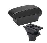 SPAMFAFGHQ Reposabrazos Para VW UP Para Seat Mii Para S&koda Para Citigo Consola Central Compartimento De Almacenamiento(C3 Negro blanco NOUSB)
