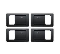 SPAMFAFGHQ Repuestos De Cubierta De Decoración De Cuenco De Puerta Interior De Automóvil para L&and R&Over para Defender 90 110 130 2004-2015 2016 2017 2018 2019 Manija de Puerta Interior(Black-4pcs)