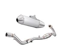 SPAMFAFGHQ Silenciador De Escape De Acero Inoxidable Con Tambor Para Motocicleta Para CRF250L CRF250 RALLY 2012 2013-2018 2019 2020 2021(Estilo B)