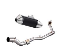 SPAMFAFGHQ Silenciador De Escape De Acero Inoxidable Con Tambor Para Motocicleta Para CRF250L CRF250 RALLY 2012 2013-2018 2019 2020 2021(Style C)