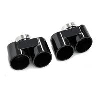 SPAMFAFGHQ Silenciador De Escape De Fibra De Carbono Cuádruple Para G22 G23 G26 420i 430i 425i Reemplazo De Tubo De Escape Accesorios Para Coche(Negro B)