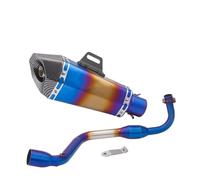 SPAMFAFGHQ Silenciador De Escape Deslizante Para Motocicleta Contacto Central Tubo Intermedio Para Grom M3 MSX 125 MSX125 2013-2018 2019(Style m)
