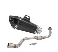 SPAMFAFGHQ Silenciador De Escape Deslizante Para Motocicleta Contacto Central Tubo Intermedio Para Grom M3 MSX 125 MSX125 2013-2018 2019(Style i)