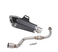 SPAMFAFGHQ Silenciador De Escape Deslizante Para Motocicleta Contacto Central Tubo Intermedio Para Grom M3 MSX 125 MSX125 2013-2018 2019(Style H)