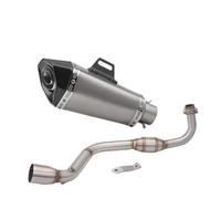 SPAMFAFGHQ Silenciador De Escape Deslizante Para Motocicleta Contacto Central Tubo Intermedio Para Grom M3 MSX 125 MSX125 2013-2018 2019(Style D)