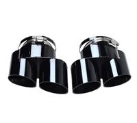 SPAMFAFGHQ Silenciador De Escape M60i Para X5 X6 X7 G05 G06 G07 2020 2021 2022 2023 2024 2025 Con Boquilla De Acero Inoxidable(NEGRO)