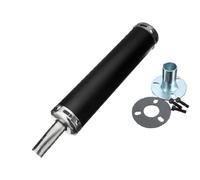 SPAMFAFGHQ Silenciador De Escape Para Motocicleta De 60 X 280 Mm Para Motos De Para 2 Tiempos 50-250 Cc De Calle Y Motocross Para Competición(NEGRO)