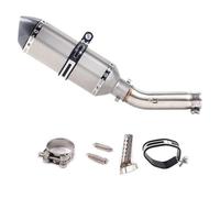 SPAMFAFGHQ Silenciador De Escape Para Motocicleta Para VTEC CB400 CB 400 N SF Para Super Four Tubo De Conexión Central Accesorios Modificados(Style C)