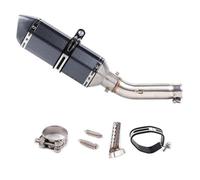 SPAMFAFGHQ Silenciador De Escape Para Motocicleta Para VTEC CB400 CB 400 N SF Para Super Four Tubo De Conexión Central Accesorios Modificados(Style D)
