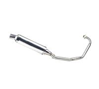 SPAMFAFGHQ Silenciador De Tubo De Escape Para Motocicleta Para CBF125 CBF150 CBF125 150 Sistema Completo Accesorios De Modificación(Plata)