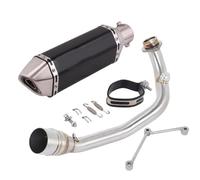 SPAMFAFGHQ Sistema De Escape Completo Motocicleta Para Y&amaha BWS 125 Para ZUMA 125 2002-2017 Silenciador De Conexión Del Tubo De Enlace Central Delantero(Style I)