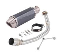 SPAMFAFGHQ Sistema De Escape Completo Motocicleta Para Y&amaha BWS 125 Para ZUMA 125 2002-2017 Silenciador De Conexión Del Tubo De Enlace Central Delantero(Style E)